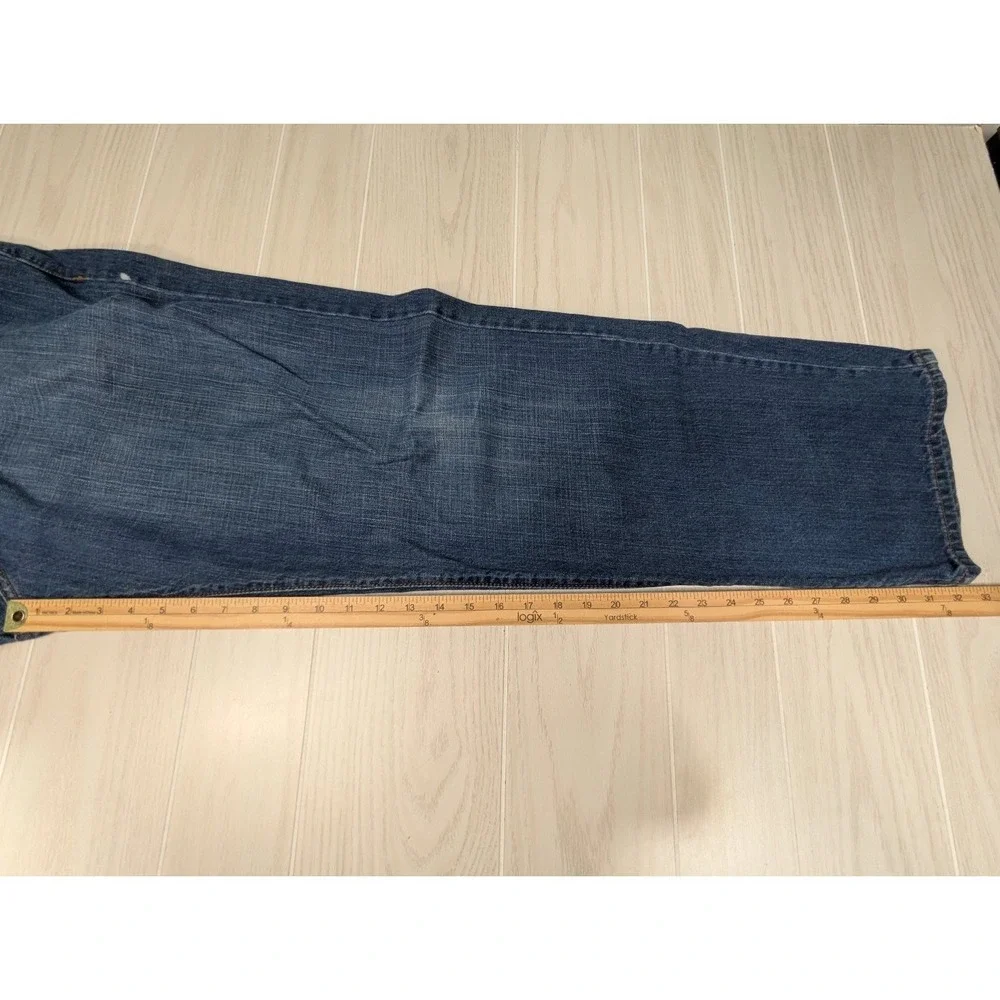 Calvin Klein Jeans Men's Blue 40x32 Straight Leg Cotton Denim small bleach spot